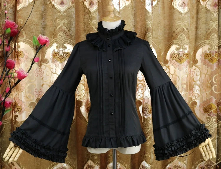 DMFS Lolita - Ever-Changing Enchantress - Classic Lolita Blouse, Tightening Hime Sleeve
