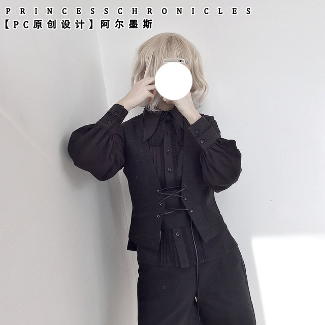 Princess Chronicles - Casual Ouji Lolita Black Shorts - Pocketed Other Surprise