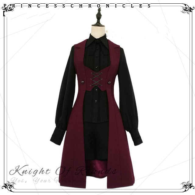 Princess Chronicles - The Night Prelude - Medieval Ouji Lolita Long Vest