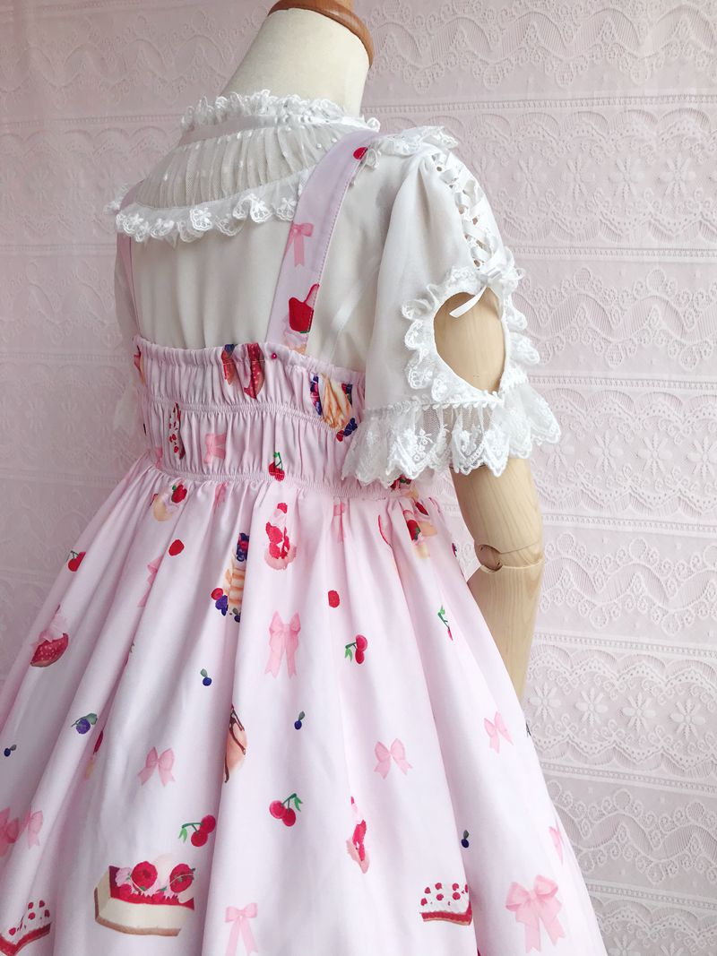 Yilia - Sweet Lolita Puff Sleeve Short - Sleeve Blouse Innerwear