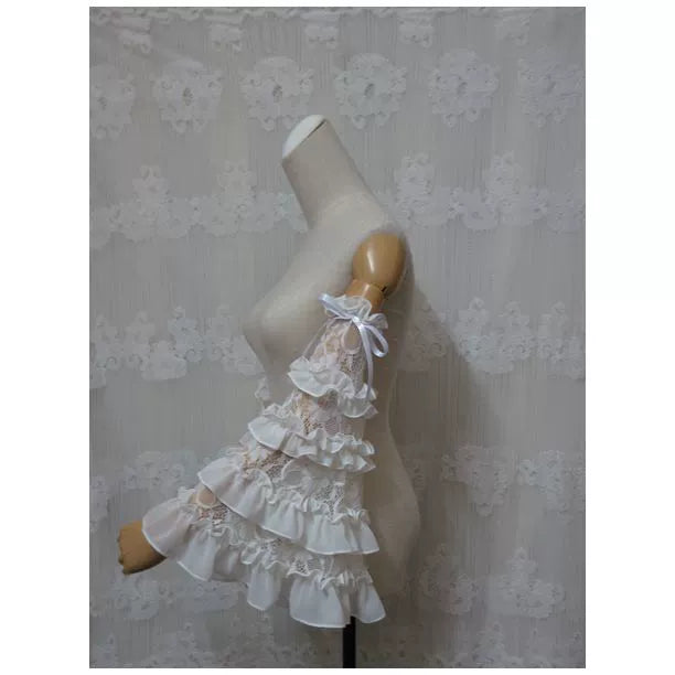 Yami - Hime Sleeves - Pair of Lolita Hime sleeves with flared cuffs - product detail 8