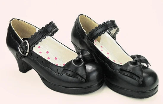 Sosic - Sweet Lolita Heel Shoes Butterfly - Bow Shoes Shoes
