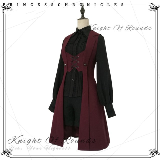Princess Chronicles - The Night Prelude - Medieval Ouji Lolita Long Vest