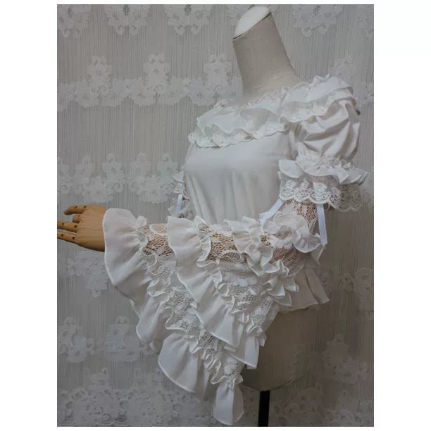 Yami - Hime Sleeves - Pair of Lolita Hime sleeves with flared cuffs - product detail 7