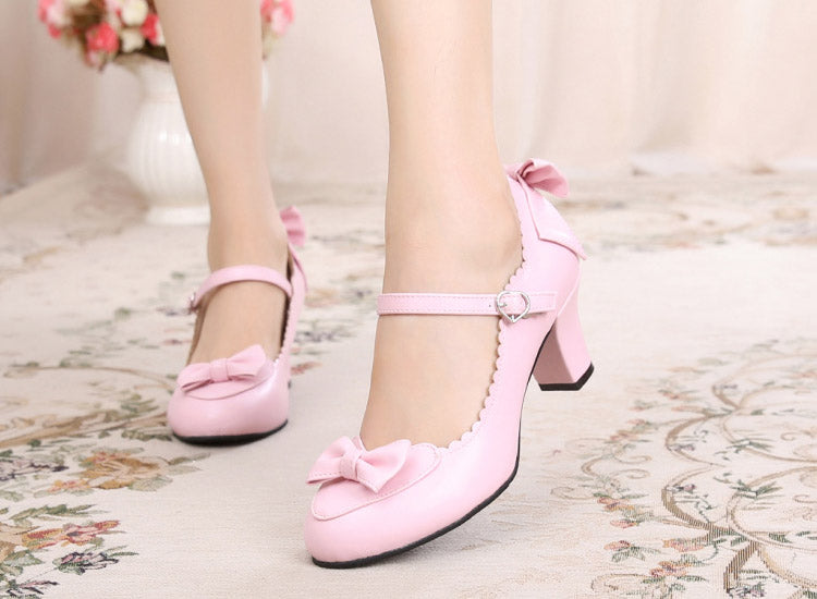 Sosic - Kawaii Lolita Round Toe Shoes - Shoes