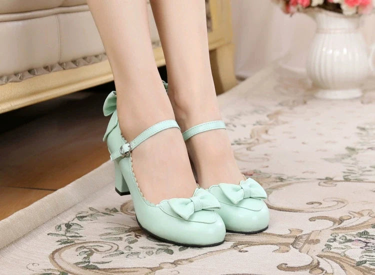 Sosic - Kawaii Lolita Round Toe Shoes - Shoes