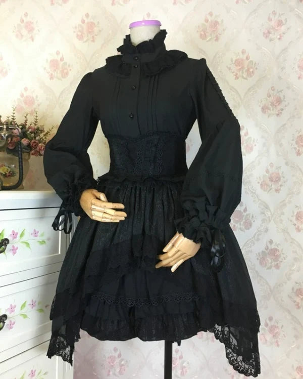 DMFS Lolita - Ever-Changing Enchantress - Classic Lolita Blouse, Tightening Hime Sleeve