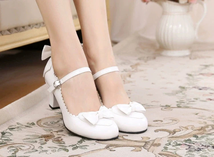 Sosic - Kawaii Lolita Round Toe Shoes - Shoes