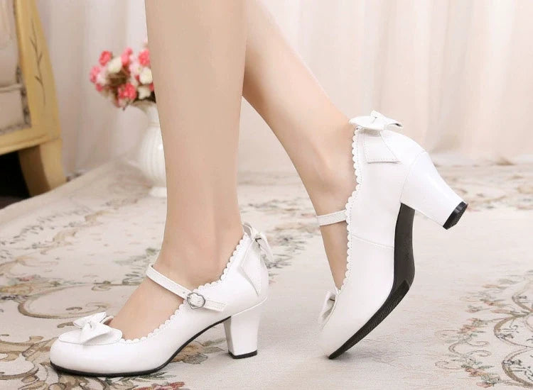 Sosic - Kawaii Lolita Round Toe Shoes - Shoes
