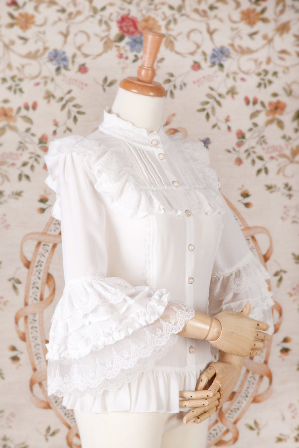 Yilia - Princess Sleeves Slim Lolita Blouse - Innerwear