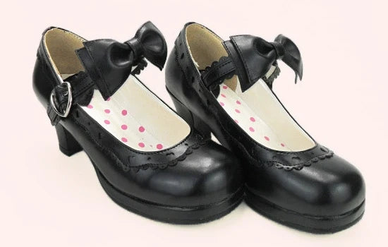 Sosic - Sweet Lolita Heel Shoes Butterfly - Bow Shoes Shoes