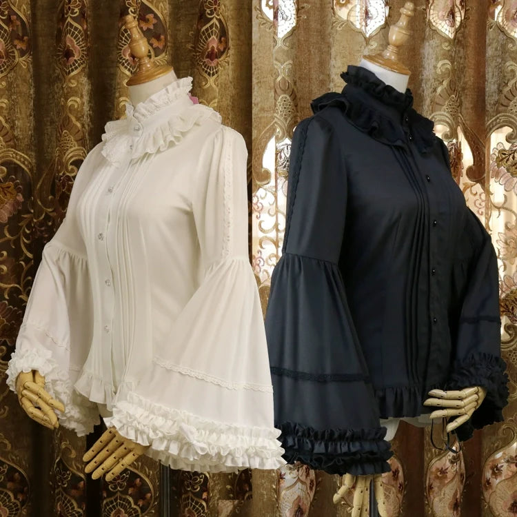 DMFS Lolita - Ever-Changing Enchantress - Classic Lolita Blouse, Tightening Hime Sleeve