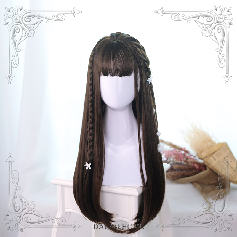 Dalao Home - Lolita JaneNye 65cm Straight Wig - Black Wig