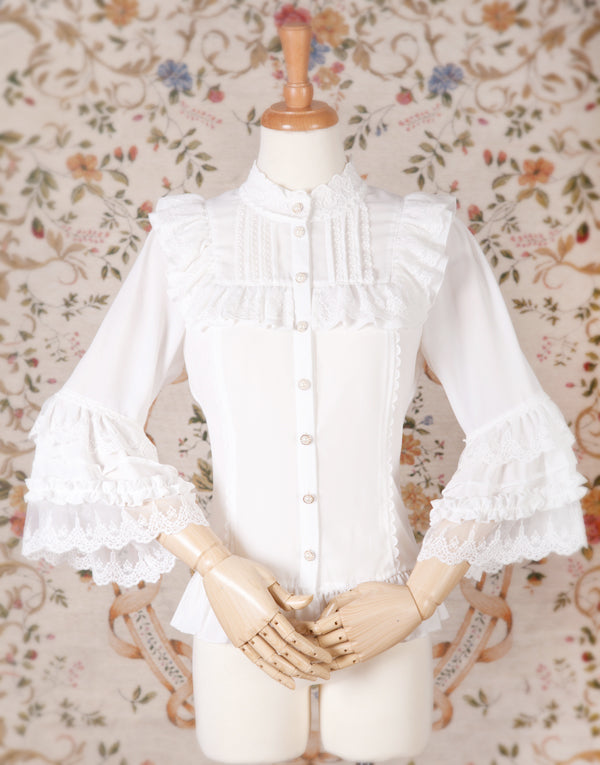 Yilia - Princess Sleeves Slim Lolita Blouse - Innerwear