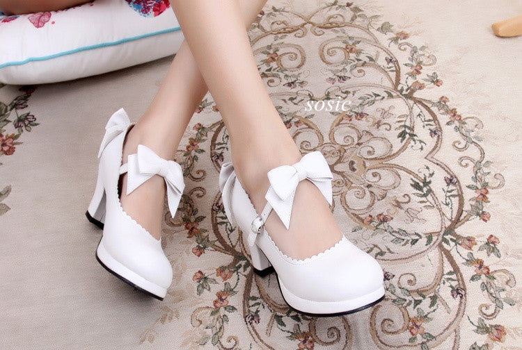 Sosic - Sweet Lolita Tea Party Thick Heels - Shoes Shoes