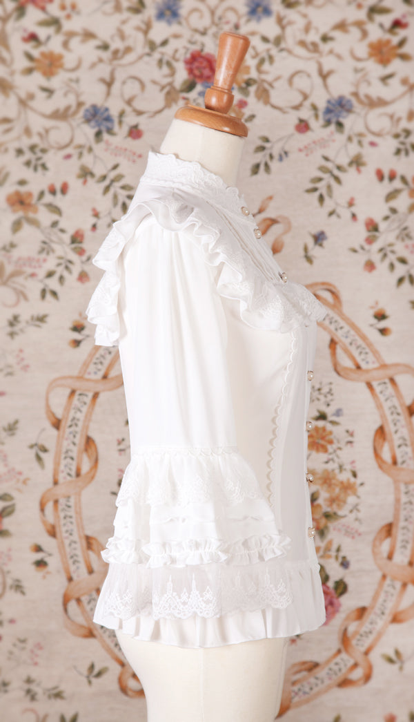 Yilia - Princess Sleeves Slim Lolita Blouse - Innerwear