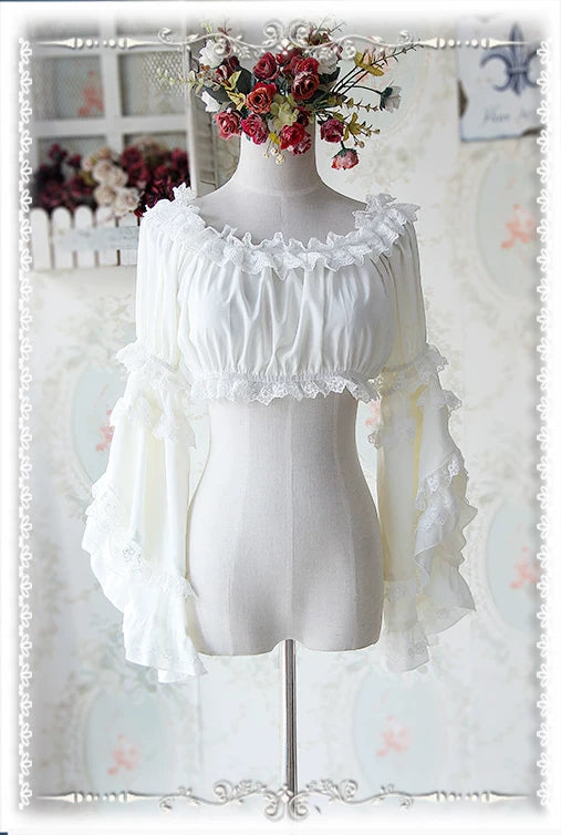 Infanta - Detachable Hime Sleeves - Chiffon Layering Top