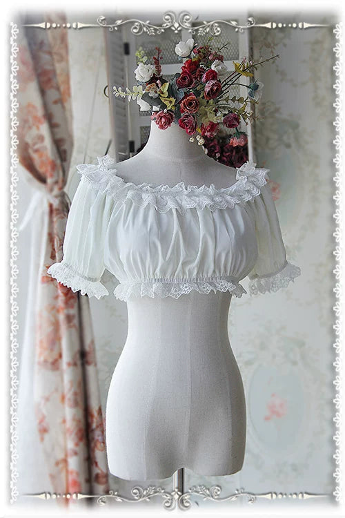 Infanta - Detachable Hime Sleeves - Chiffon Layering Top