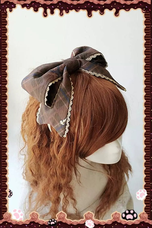 Infanta - Magic Dictionary - Lace-Edged Bow Headband