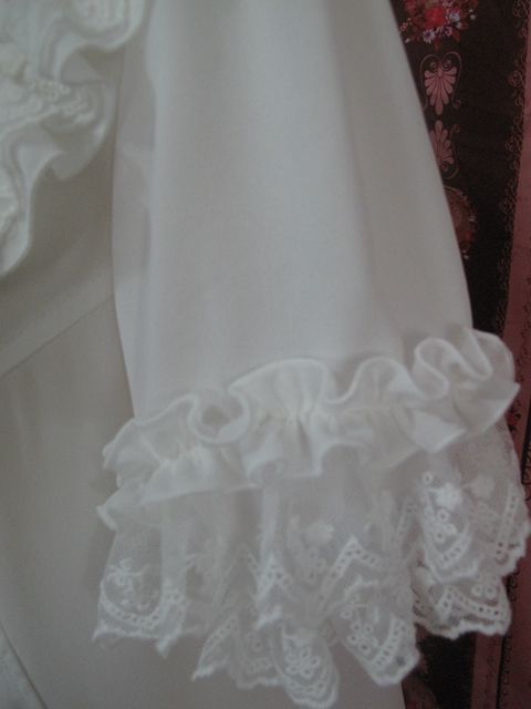 Yilia - Square Collar Chiffon Lolita Loose - Blouse Innerwear