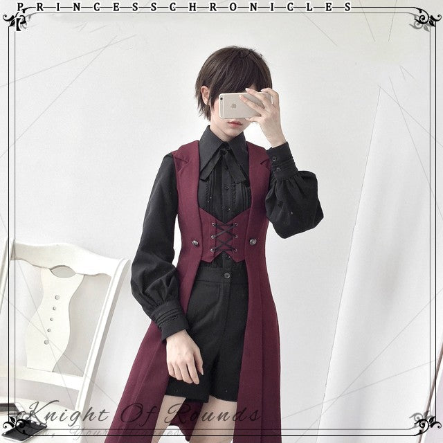Princess Chronicles - The Night Prelude - Medieval Ouji Lolita Long Vest