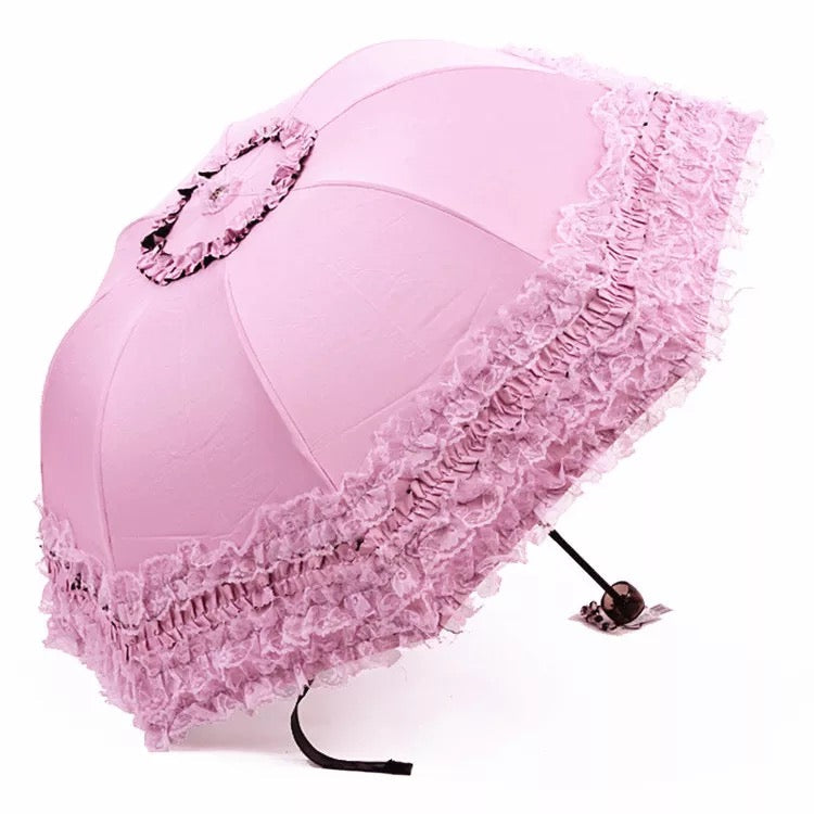 Qiteng - Princess Parasol - Lolita Umbrella with Lace Ruffles