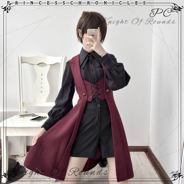 Princess Chronicles - The Night Prelude - Medieval Ouji Lolita Long Vest