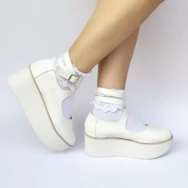Antaina - Punk Lolita High Platforms Shoes - Lolita Ankle Strap Shoes Shoes