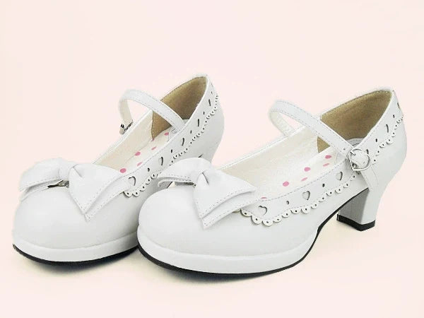 Sosic - Sweet Lolita Heel Shoes Butterfly - Bow Shoes Shoes
