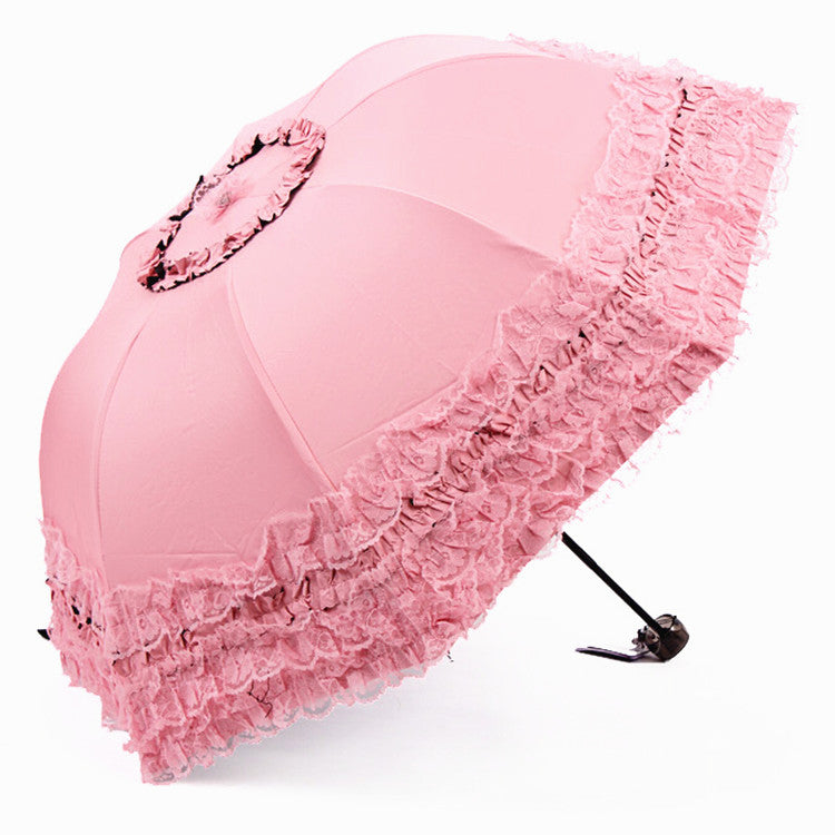 Qiteng - Princess Parasol - Lolita Umbrella with Lace Ruffles
