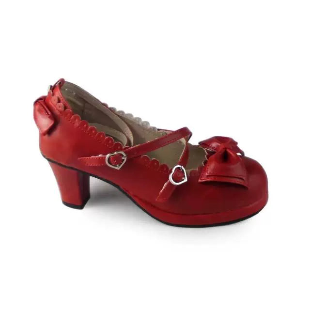 Antaina - Sweet Chunky Heels Lolita Shoes - Size 37-40 Shoes