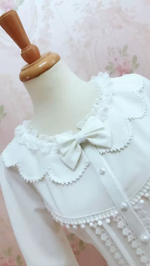 Yilia - Petal Collar - Ornate Hime Sleeve Blouse
