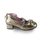 41 (no return and exchange acceptable) / gold 4.5cm thick heel