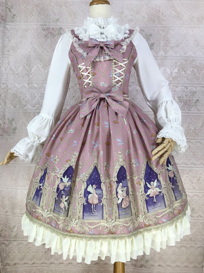 Dream Elf - Chiffon Lolita JSK Dress XS pink
