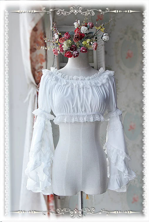 Infanta - Detachable Hime Sleeves - Chiffon Layering Top