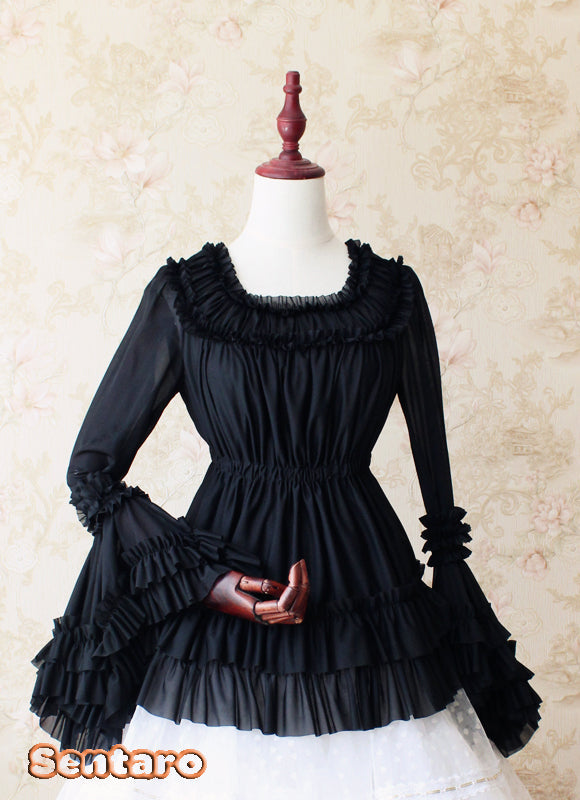 Sentaro - Shufrey - Classic Elegant Multicolor Lolita Blouse