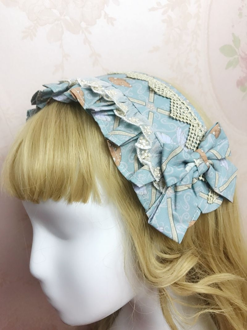 Yilia - Dream Elf - Printed Headband Headdress and Bow Clip