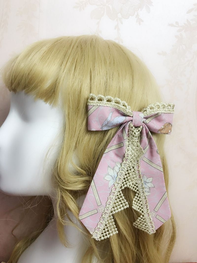 Yilia - Dream Elf - Printed Headband Headdress and Bow Clip