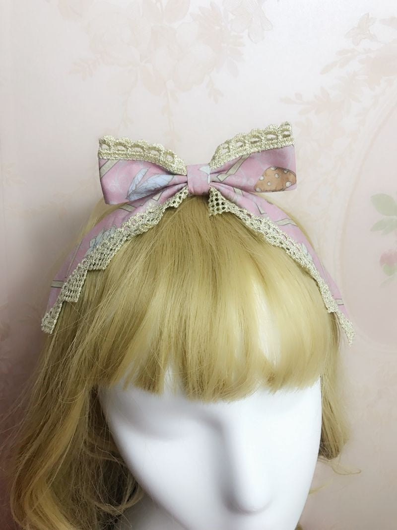 Yilia - Dream Elf - Printed Headband Headdress and Bow Clip