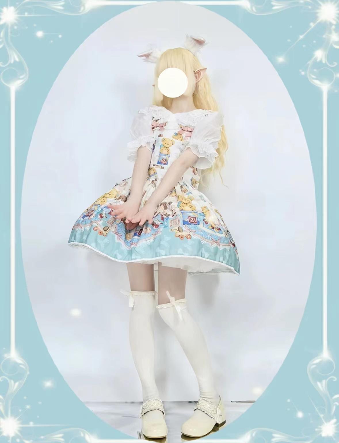 DMFS Lolita - DMFS - Sweet Lolita Shirt Cotton Lolita Blouse Doll Collar