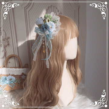 Original Handmade Lolita Element - Gorgeous Hanamaru Fairy Hair Clip | Lolita Style Accessory