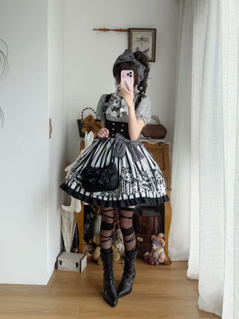 Strange Christmas Gothic Lolita set detail 19