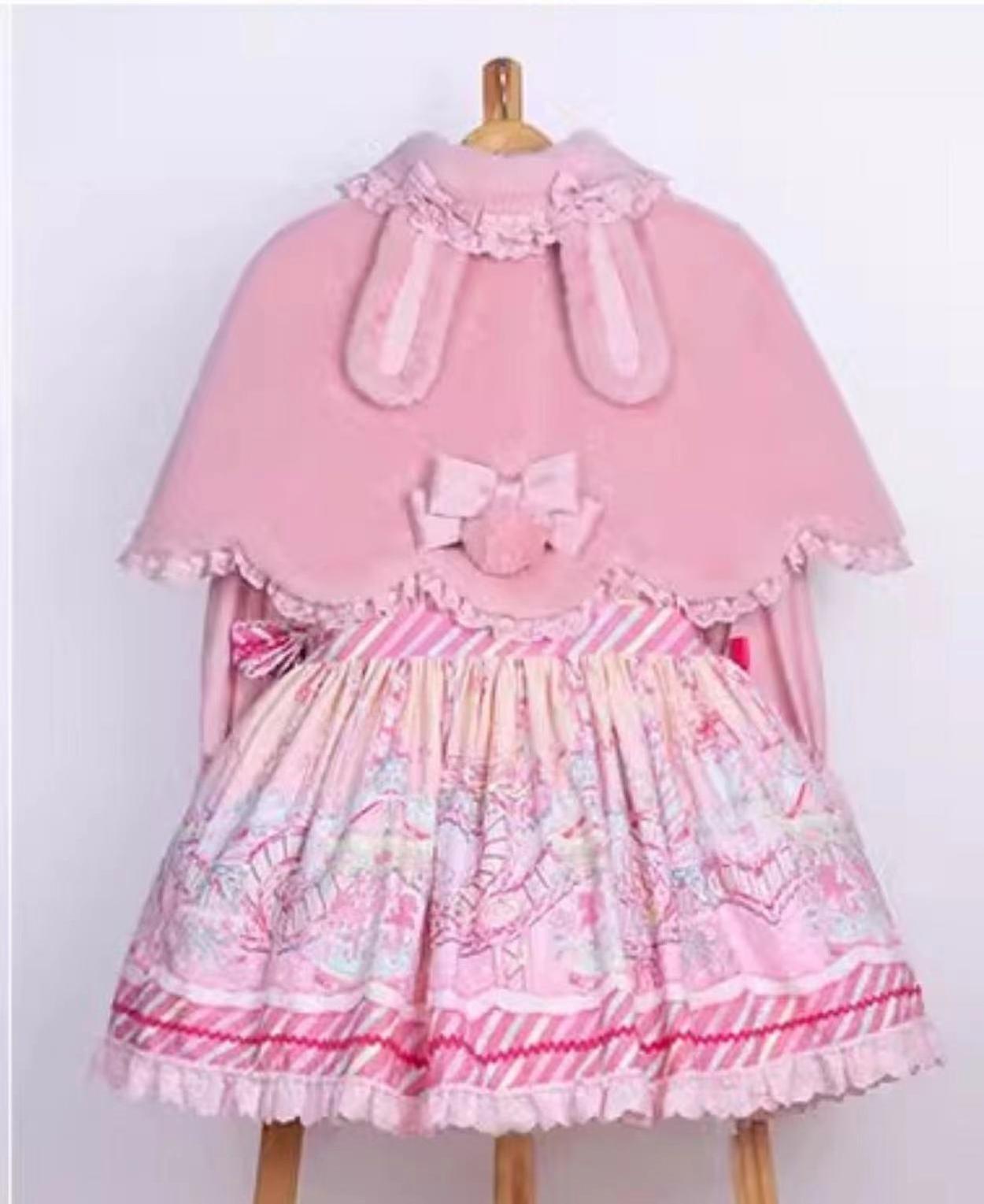 Letters from Unknown Star - Kawaii Lolita Cape Winter Lolita - Shawl Daily Outerwear