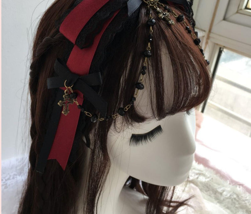 Castle Night Wine Red Hair Accessory