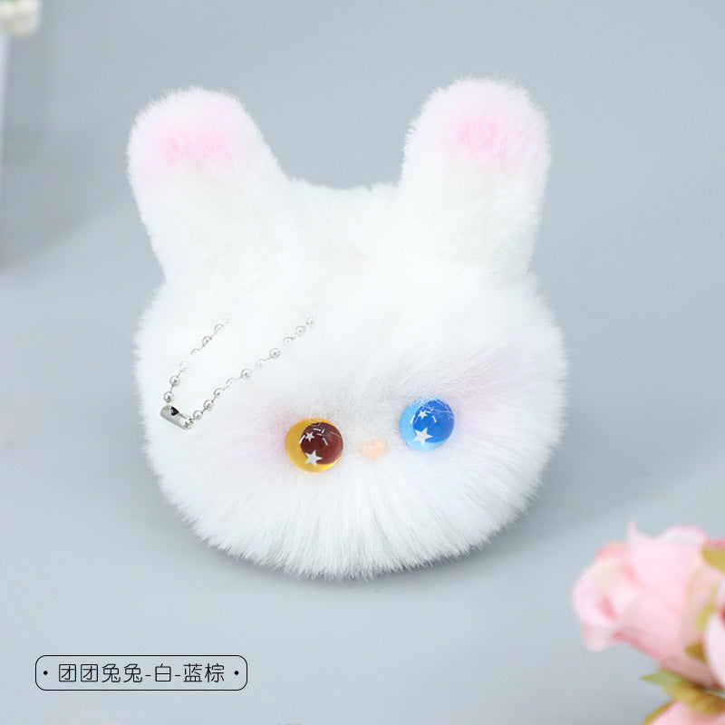 Plush Cat Ball Handmade Small Pendant Cute Accessories Girly Heart Backpack Doll Pendant Keychain Small Ornaments - Lolita Fetch
