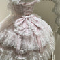 Pink jsk Suspender Skirt+Bow on the back / S