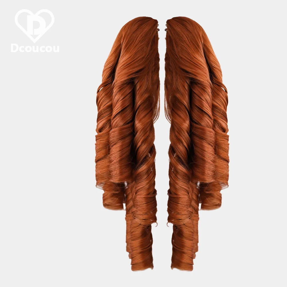 Dcoucou - Style 2 Mix & Match - 42cm Roman Curls with Tiger Clip Accessories Wig