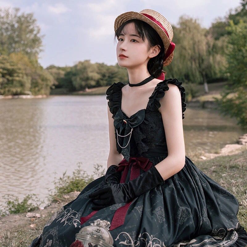 1st Anniversary - Nightingale and Rose - Gothic JSK Dress - product image 3
