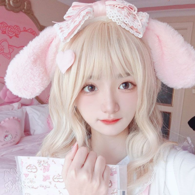 Handmade Design Plush Big-Eared Dog Hair Accessories Alice Sisters Mat