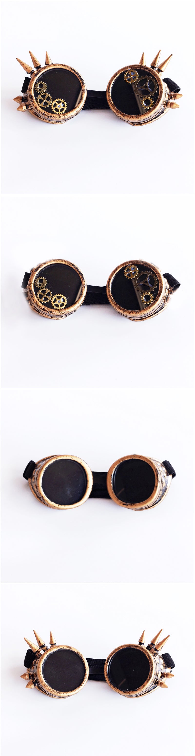 Mechanical Punk Steam Rivet Goggles Gear Glasses Gothic Lolita Accessories Halloween Decoration